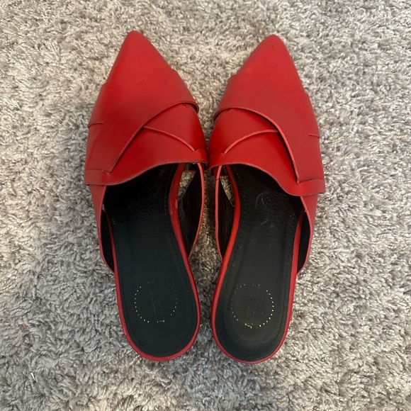 Red Women's Slip-On Mules - Picture 6 of 6